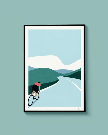 Out For A Spin, A4 Bike Print
