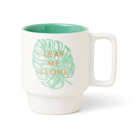 Vintage Sass Ceramic Mug - Leaf Me Alone