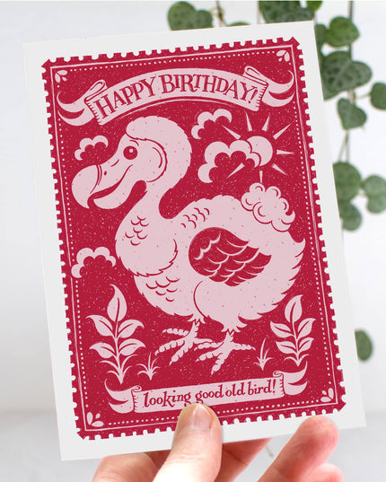 Old Bird Birthday Card