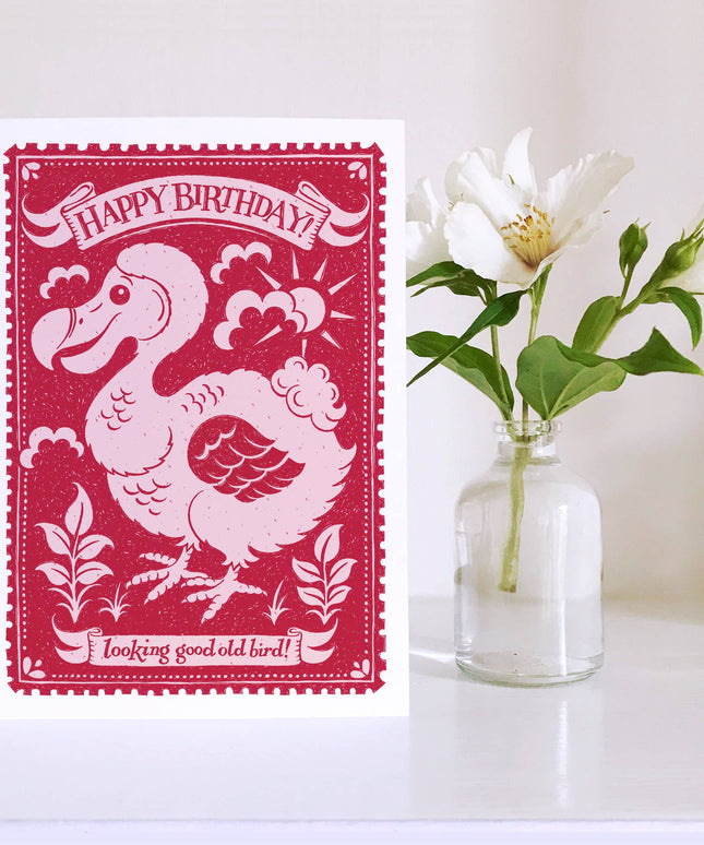 Old Bird Birthday Card