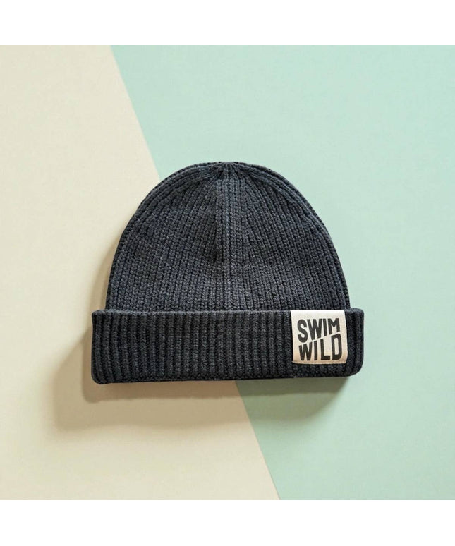 SWIM WILD Fishermans knit Hat - Charcoal