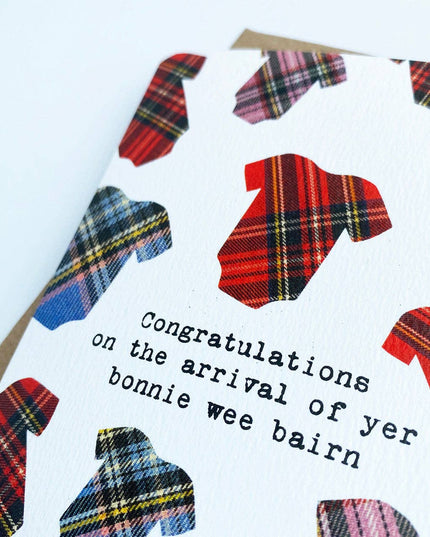 Bonnie Bairn | Scottish Greeting Card | New Baby Card