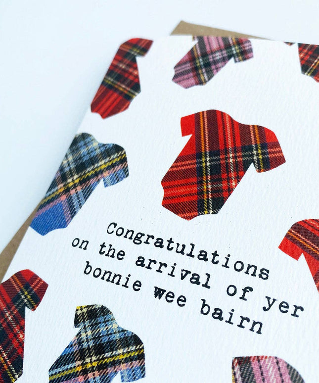 Bonnie Bairn | Scottish Greeting Card | New Baby Card