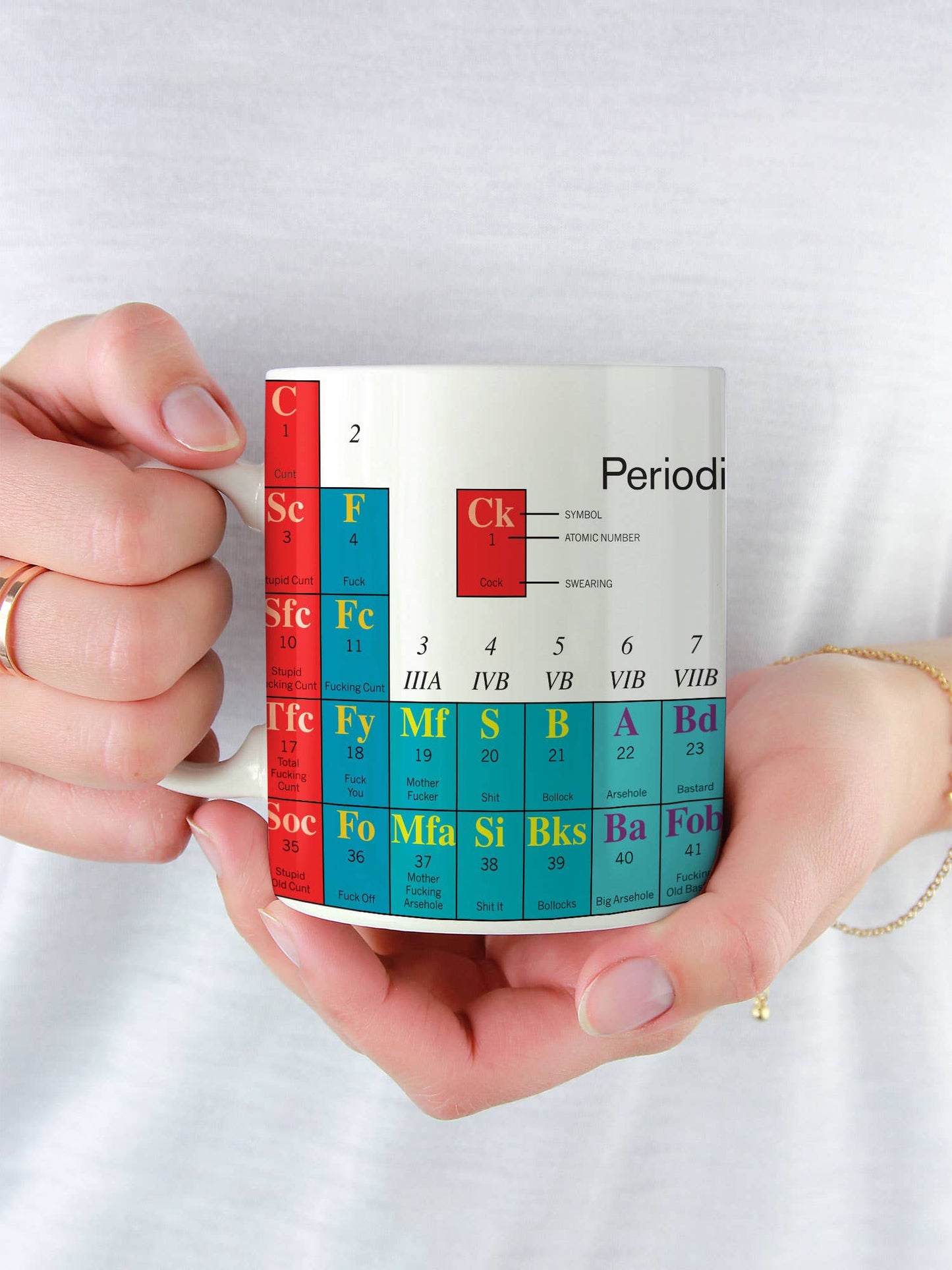 Funny Mug - Periodic Table of Swearing By Modern Toss