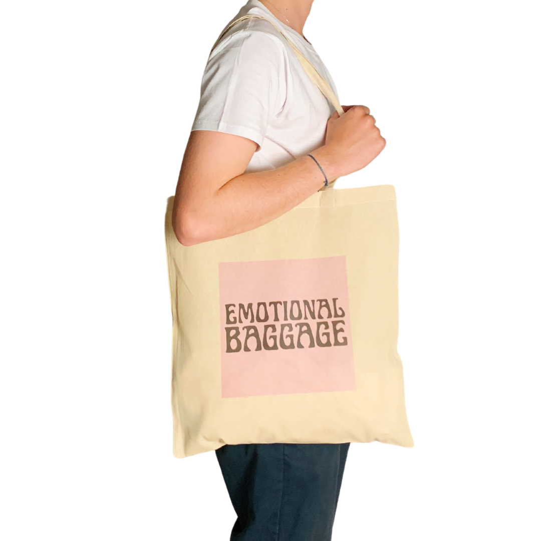 Emotional Baggage Funny Tote Bag Print