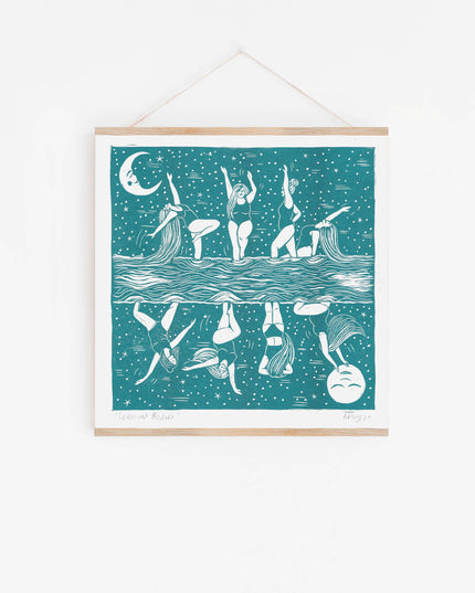Celestial Bodies Riso *swimming, friends, ocean, mooncycle*