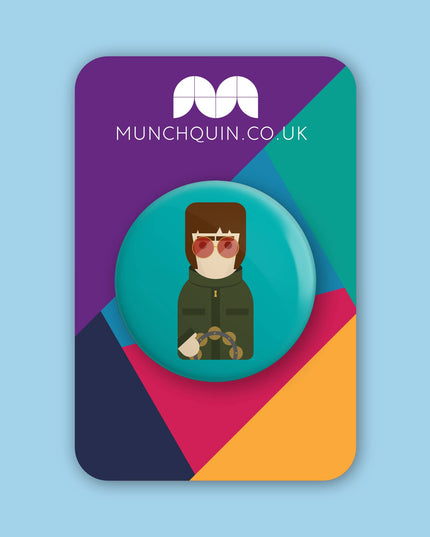 Liam Gallagher - Cute, minimalist design - 38mm button badge