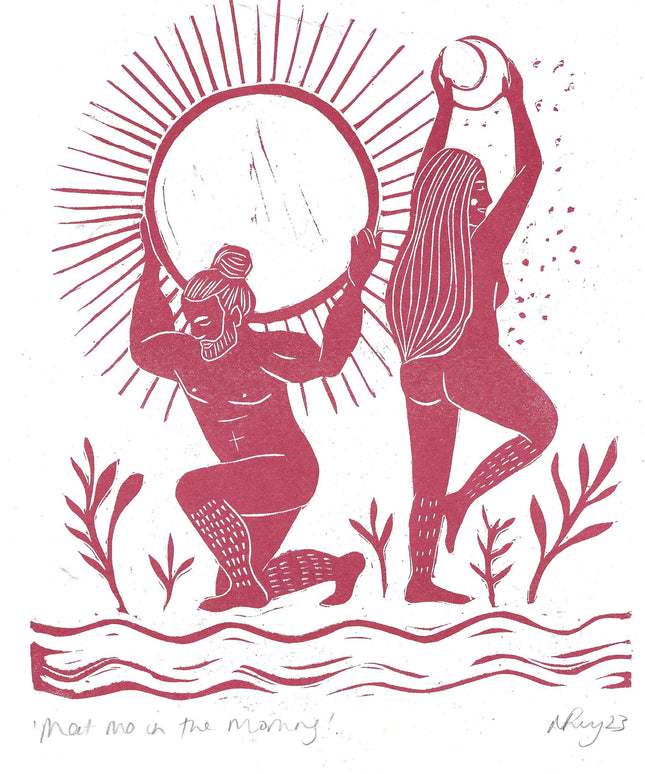 Meet Me in the Morning Riso Print * Man & Woman