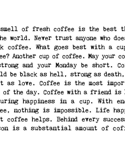 Funny Coffee-holic Card For Coffee Drinkers