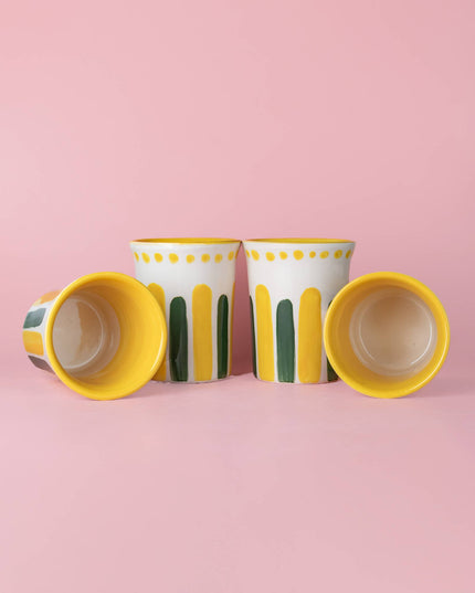 Artisanal Ceramic Mug - Limone Design Pottery Cup 250ml