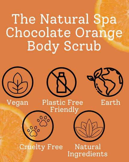 Chocolate Orange Natural Body Scrub - 75g tin - Letterbox