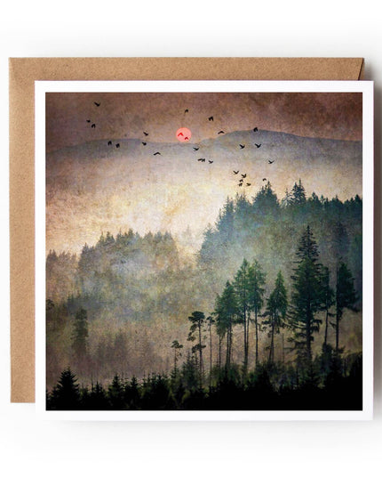 Dukes Sunrise in The Trossachs - Textured Card