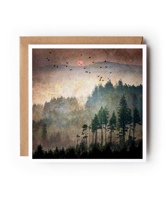 Dukes Sunrise in The Trossachs - Textured Card
