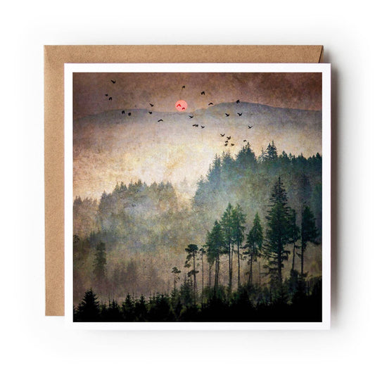 Dukes Sunrise in The Trossachs - Textured Card