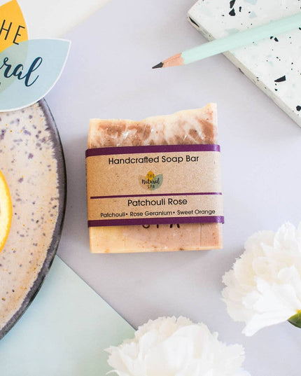 Patchouli Rose Cold Process Soap 100g