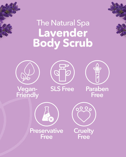 Lavender Natural Body Scrub - 75g tin - Letterbox