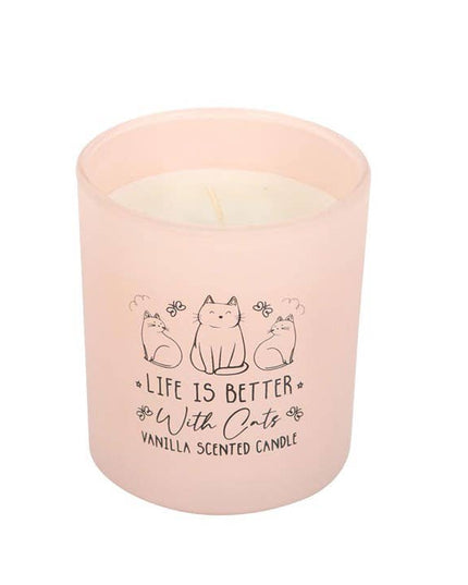 Life Is Better With Cats Vanilla Candle
