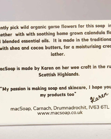 Wild Gorse, Calendula & Lemon Scottish Botanical Soap