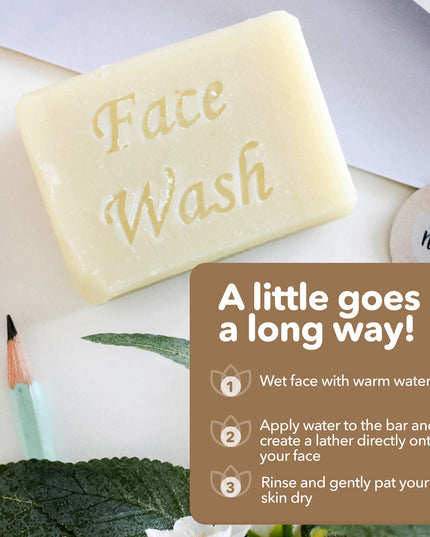 Cocoa Butter Face Wash - Vegan Eco Cleansing bar