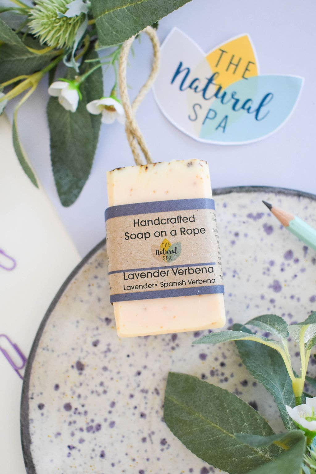 Lavender Verbena Soap On A Rope 100g