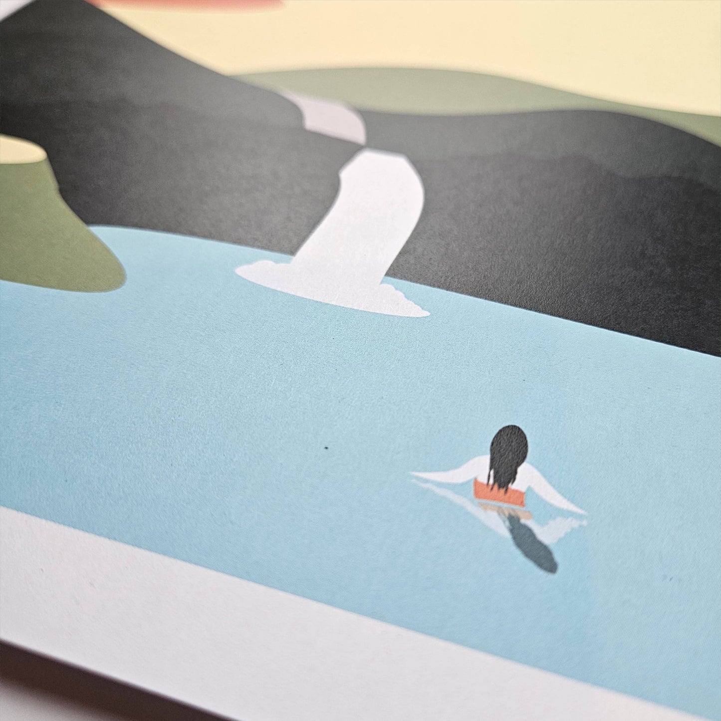 Go With The Flow, A4 Print