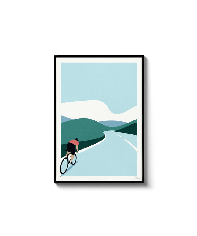 Out For A Spin, A4 Bike Print