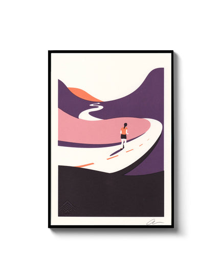 Where The Trail Takes You - Runner A4 Screenprint