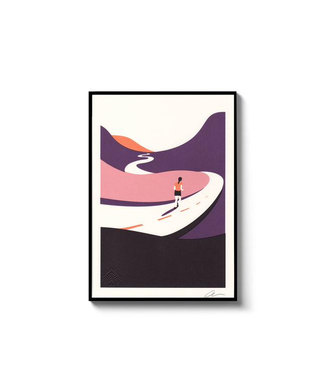 Where The Trail Takes You - Runner A4 Screenprint