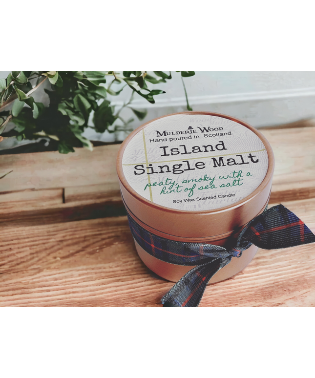 Island Single Malt Scotch Whisky Peaty Soy Wax Candle