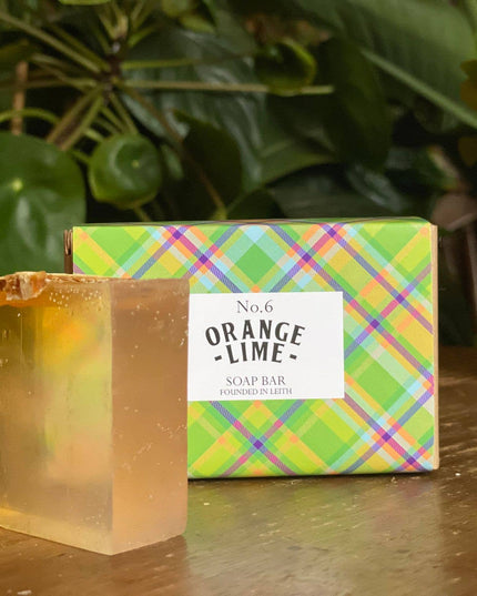 Tartan Soap Bar - Orange & Lime