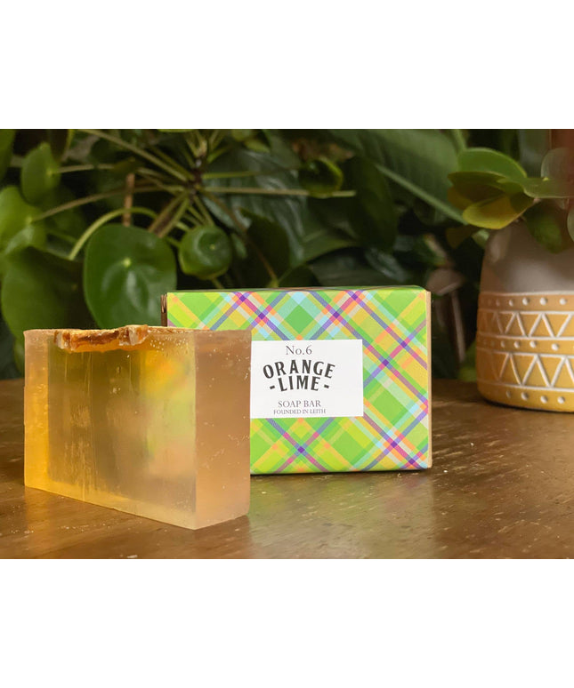Tartan Soap Bar - Orange & Lime