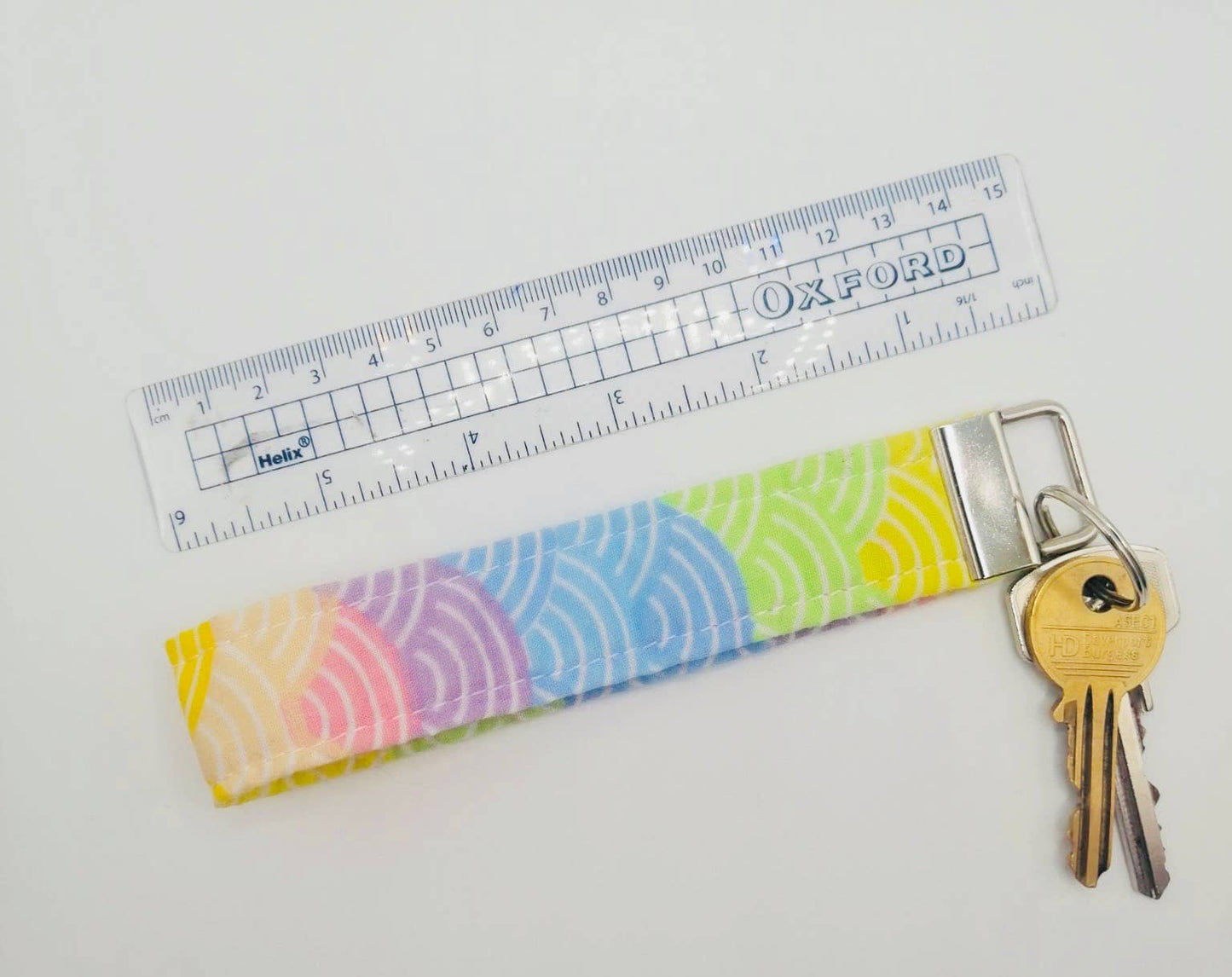 PASTEL RAINBOW Wristlet Keychain