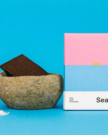 Organic 70% Dark Chocolate bar * Sea Salt  70g
