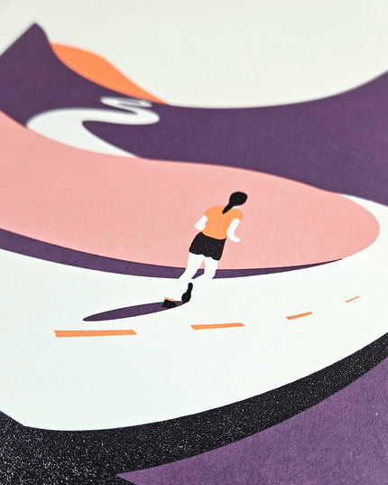 Where The Trail Takes You - Runner A4 Screenprint
