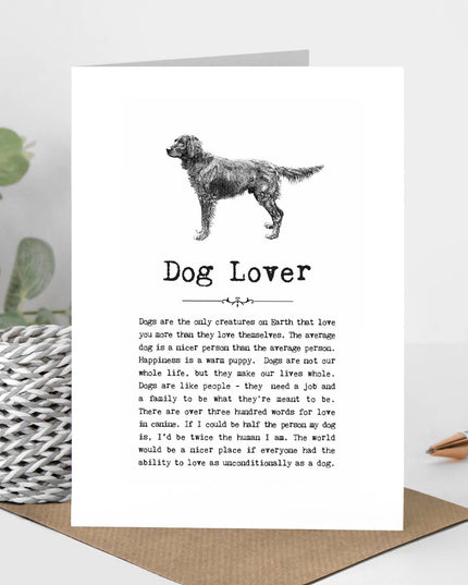 Dog Lover Card