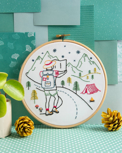 Hiking Embroidery Kit (Explore) | Beginner Craft Kit