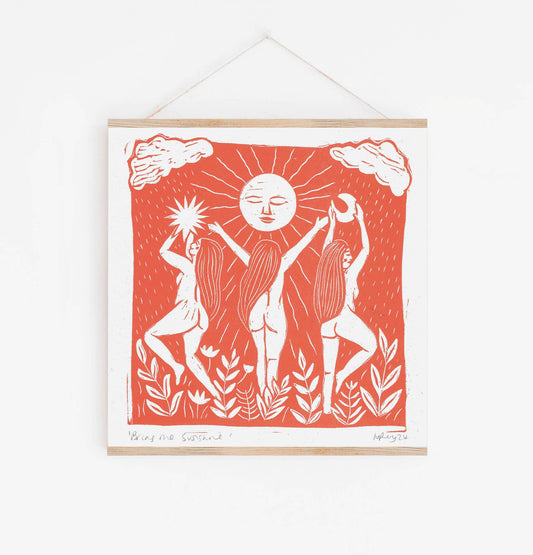 Bring Me Sunshine Riso Print *summer, sun, friends womanhood*