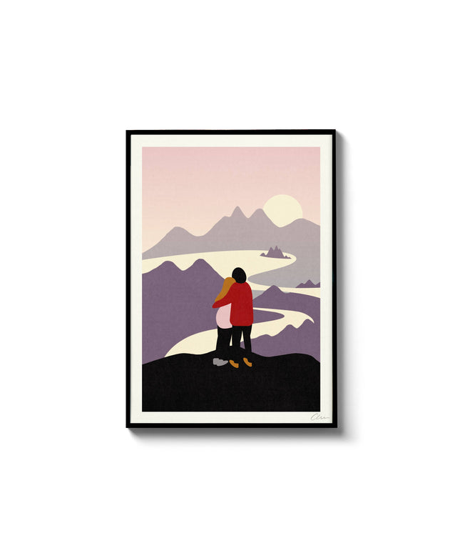 Hold Me Tight * Mountains * A4 Print