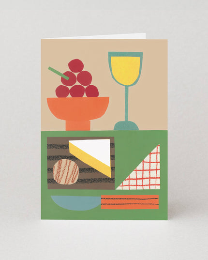 Cheese and Wine Card | Cheese Card | Blank Card
