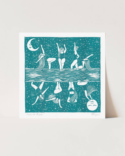 Celestial Bodies Riso *swimming, friends, ocean, mooncycle*