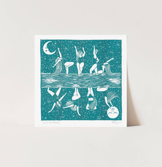 Celestial Bodies Riso *swimming, friends, ocean, mooncycle*