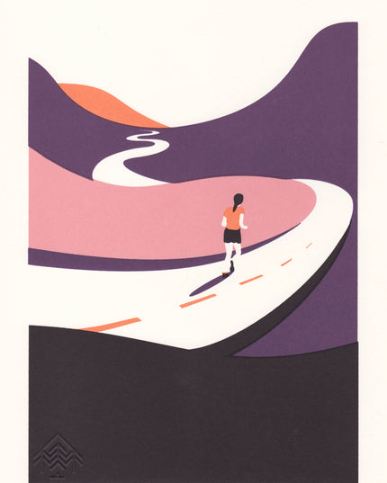 Where The Trail Takes You - Runner A4 Screenprint