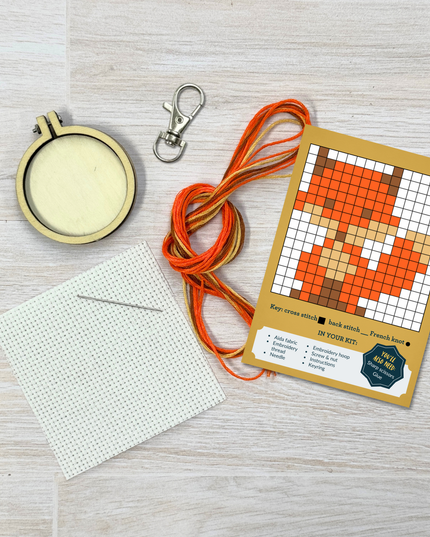 'For Fox Sake!' Mini Matchbox Cross Stitch Kit