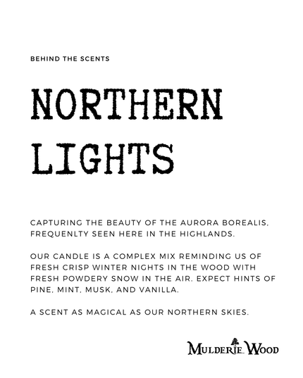 Northern Lights (Aurora) Fresh Pine Scottish Gift Candle