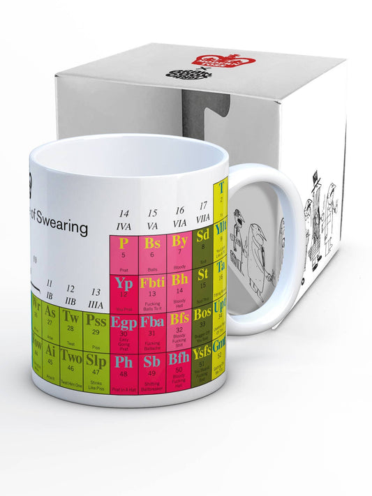 Funny Mug - Periodic Table of Swearing By Modern Toss