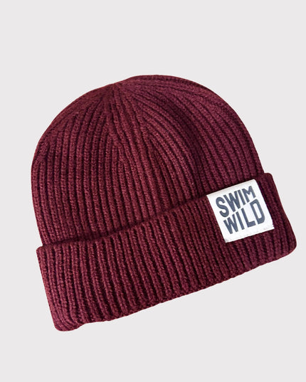 Knitted Hat - Maroon
