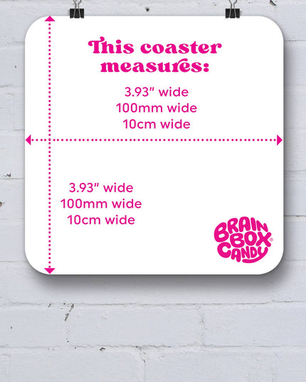 Funny Art Coaster By David Shrigley - Live Without Tea