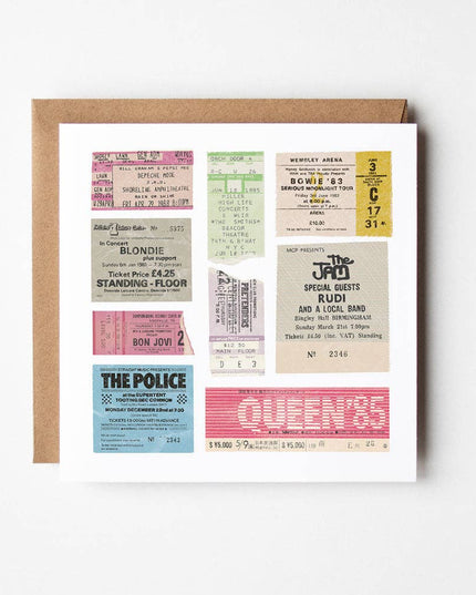 Eighties - blank greetings card
