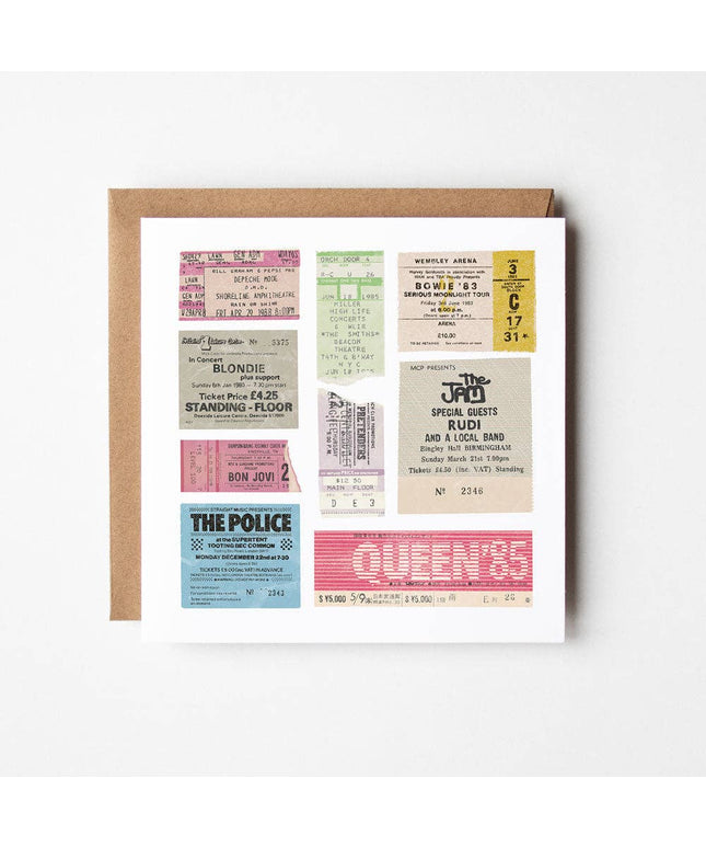 Eighties - blank greetings card