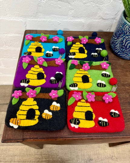 Felt Beehive Purse